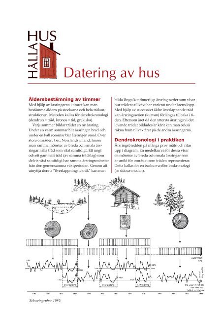 Datering av hus - Hålla hus