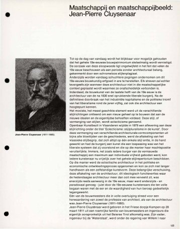 Jean-Pierre Cluysenaar - Tento.be