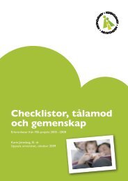 Checklistor, tålamod och gemenskap - Arvsfonden