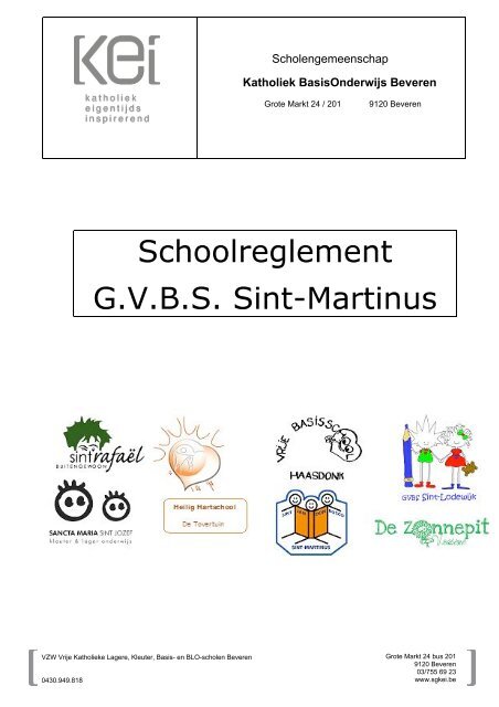 extra_informatie_files/Schoolreglement 2011.pdf - Sint Martinusschool