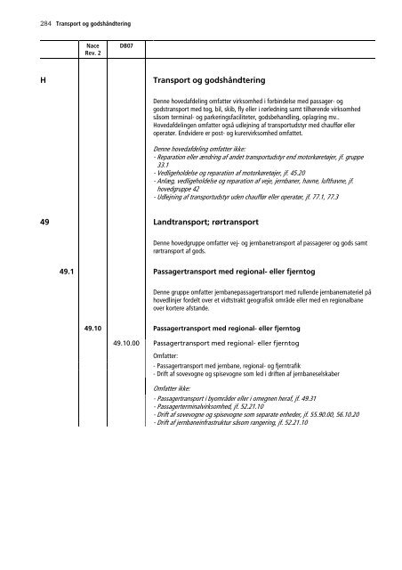 Dansk Branchekode - Danmarks Statistik