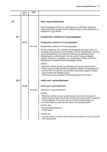 Dansk Branchekode - Danmarks Statistik