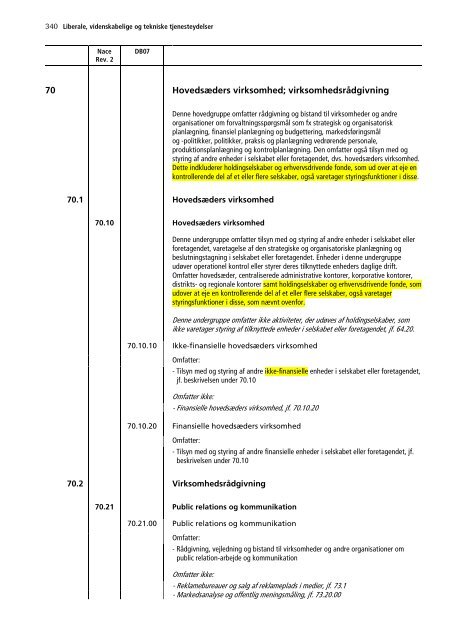 Dansk Branchekode - Danmarks Statistik