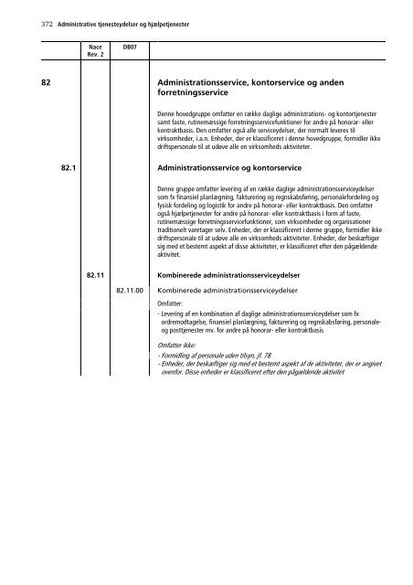 Dansk Branchekode - Danmarks Statistik