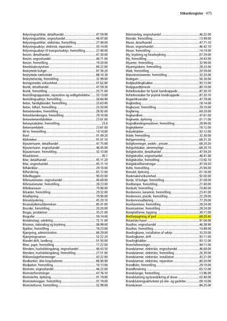 Dansk Branchekode - Danmarks Statistik