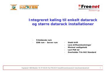 Total løsninger til datacentre og server rack - Freenet Danmark ApS