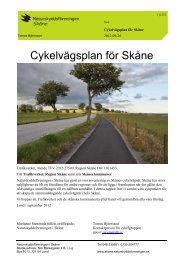 Läs hela vår cykelplan här. - Naturskyddsföreningen i Skåne