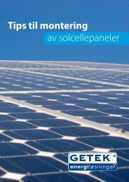 Monteringstips for solcellemoduler - getek as