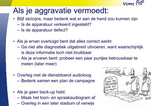 Aggravatie - Ned Ver Audiologie(*)