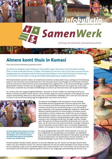 Infobulletin 3 Juli 2007 - Samenwerk