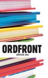 HÖSTEN 2011 - Ordfront