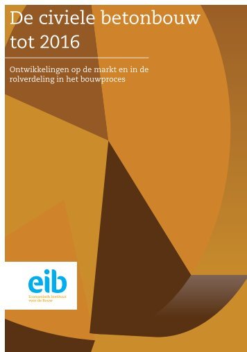 De civiele betonbouw tot 2016 - EIB