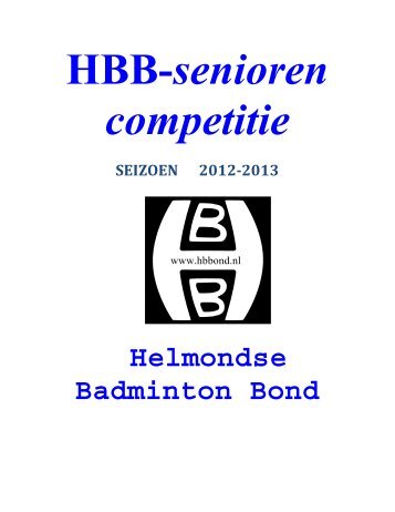 HBB Competitieboekje 2012-2013