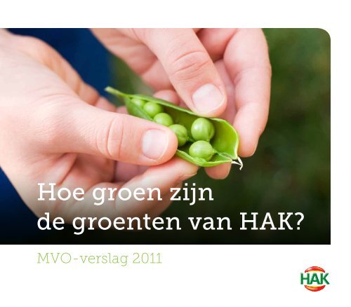 Hoe groen zijn de groenten van HAK? - PersPagina