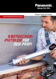 Kartuschenpistolen 2012/2013 - Panasonic Power Tools