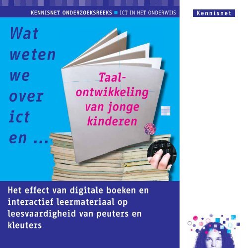 Taalontwikkeling van jonge kinderen. - Kennisnet