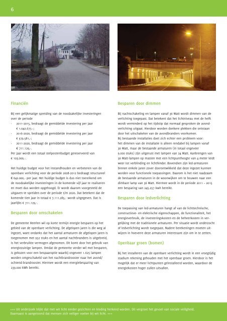Beleidsplan openbare verlichting (pdf) - Gemeente Heerlen