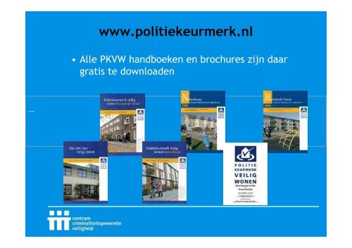 Openbare verlichting - Politiekeurmerk Veilig Wonen