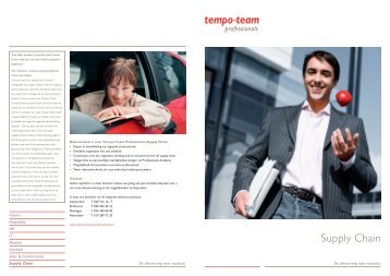 Download de brochure van Tempo-Team Professionals Supply Chain