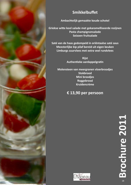 Brochure 2011 - Chapeau Catering