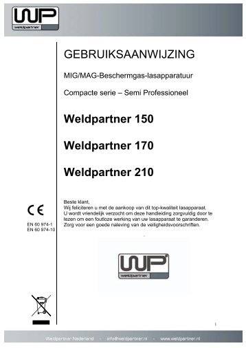 klik hier voor het instructieboek van de Weldpartner 170 - Rustbuster