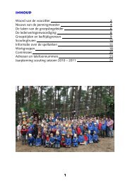 2010 -2011 - Scouting Schaijk