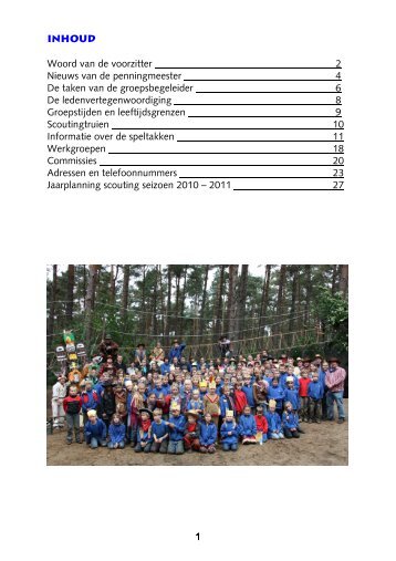 2010 -2011 - Scouting Schaijk