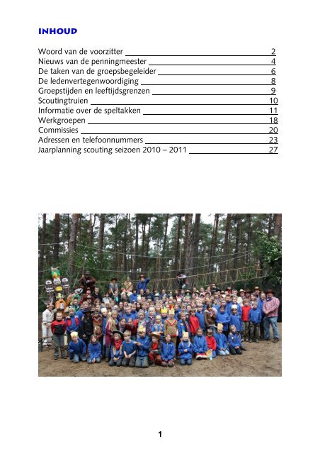 2010 -2011 - Scouting Schaijk