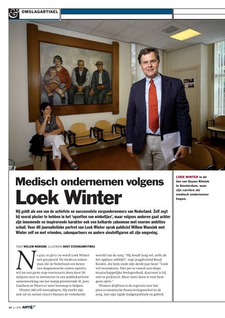 Medisch ondernemen volgens Loek Winter (pdf)