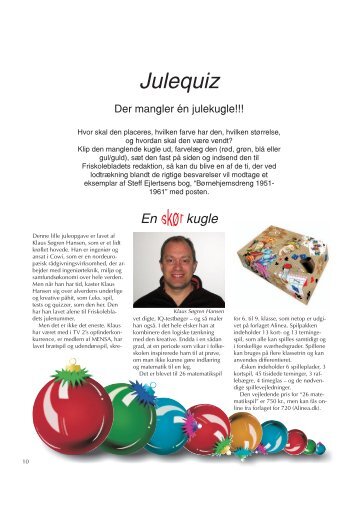 Julequiz - Friskolebladet