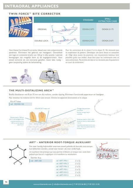 INTRAORAl ApplIANCES - Ortho-Trends