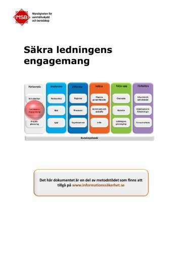 Säkra ledningens engagemang - Informationssäkerhet.se
