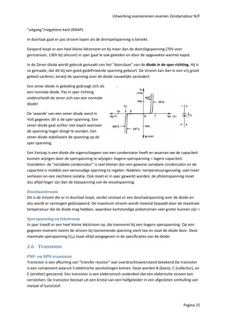 Uitwerking exameneisen examen Zendamateur N/F