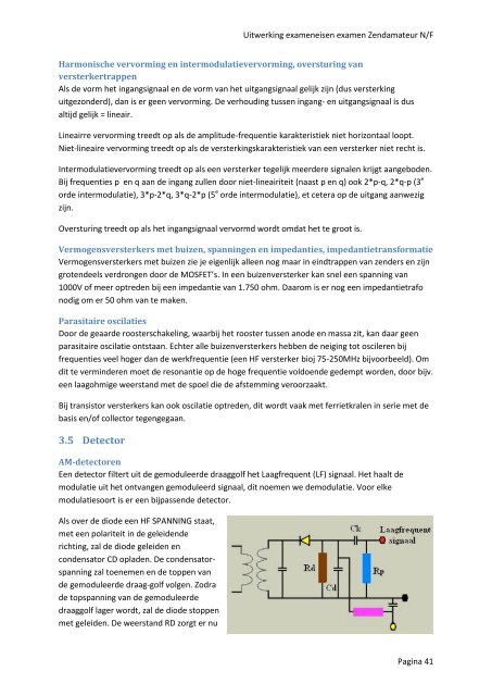 Uitwerking exameneisen examen Zendamateur N/F