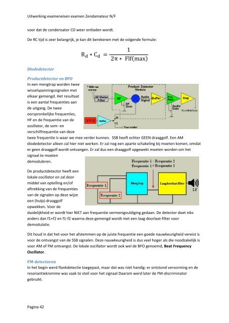 Uitwerking exameneisen examen Zendamateur N/F