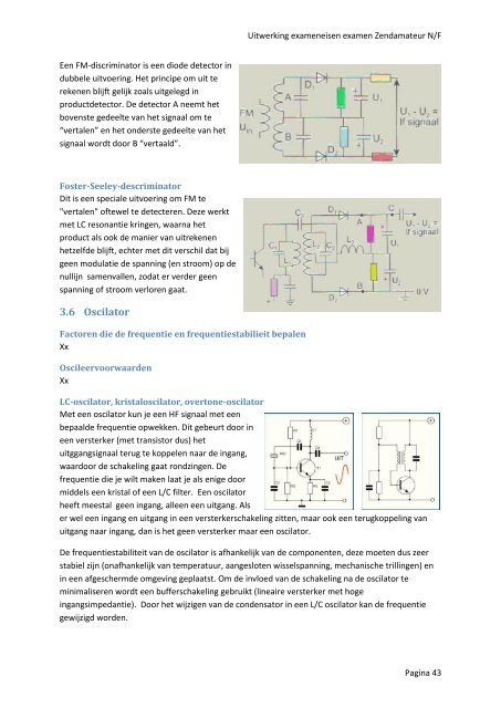 Uitwerking exameneisen examen Zendamateur N/F