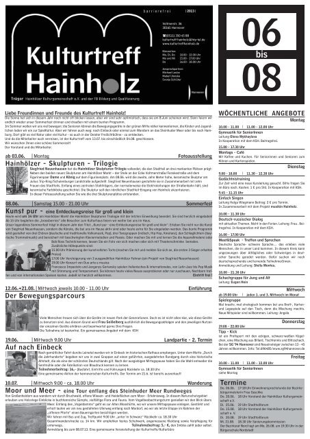 Programm Download - Kulturtreff Hainholz