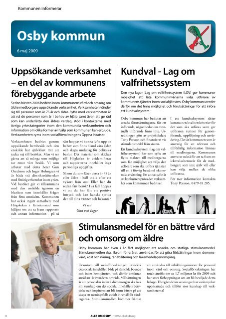 Allt om Osby - 100% lokaltidning