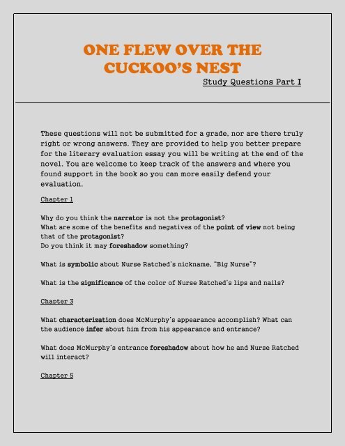 One Flew Over The Cuckoo S Nest