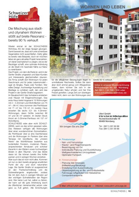 SWB Magazin 02 2011 - SCHULTHEISS Wohnbau AG