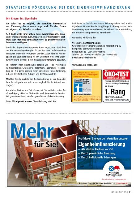 SWB Magazin 02 2011 - SCHULTHEISS Wohnbau AG