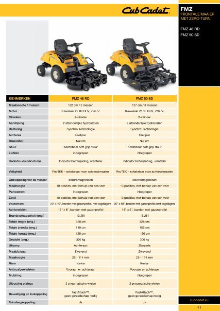 Folder Cub Cadet 2012 - Mekatec