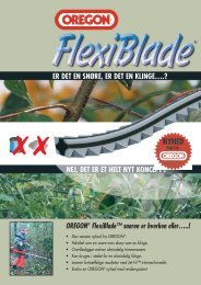 OREGON® FlexiBlade™ snøren er hverken eller ... - Skovvaerktoej.dk