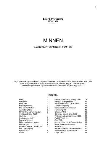 Esters minnen (88 kb) - Välkommen till Jan Krey