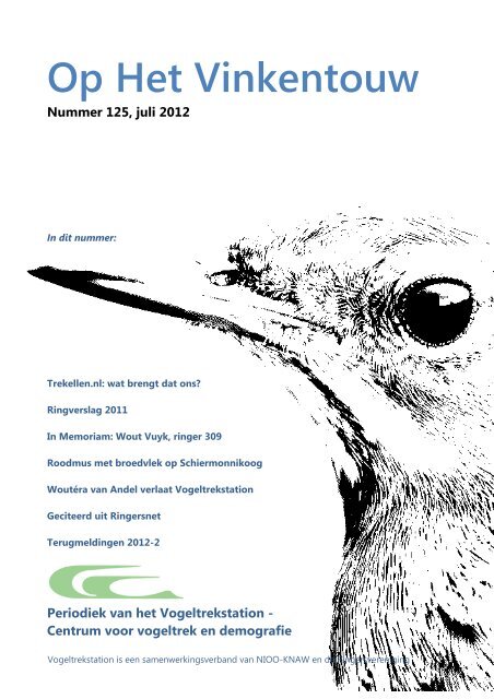 Nummer 125 - juli 2012 - Vogeltrekstation