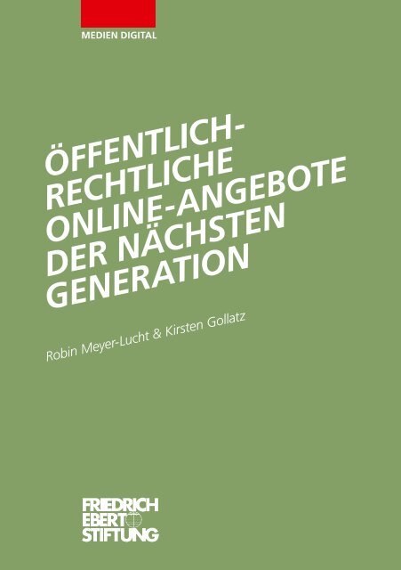 Öffentlich-rechtliche Online-Angebote der nächsten Generation