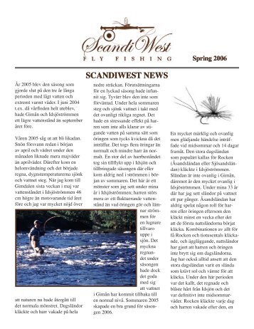 SCANDIWEST NEWS SCANDIWEST NEWS - ScandiWest Fly Fishing!