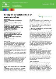 Groep B streptokokken en zwangerschap - Ziekenhuis Amstelland