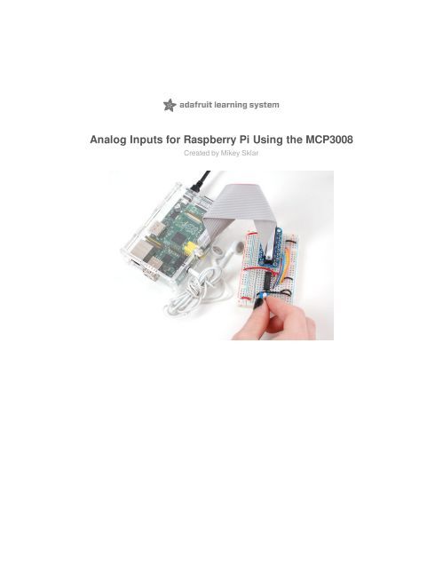 Analog Inputs for Raspberry Pi Using the MCP3008 - Adafruit ...