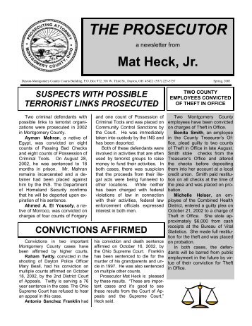 Spring 2003 Newsletter.pub - Montgomery County, Ohio